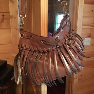 Micheal Kors fringe crossover bag